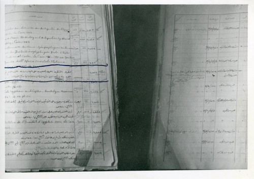 Page of accessions book of the Coptic Museum