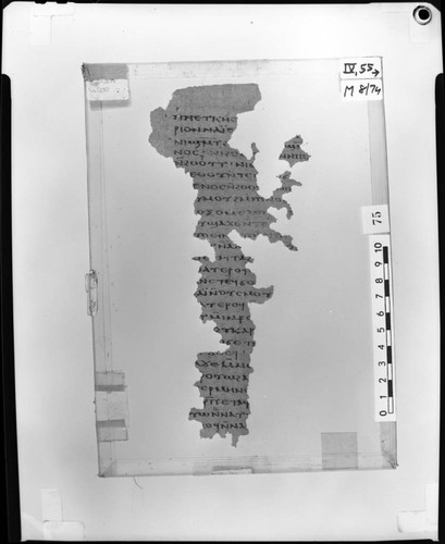 Codex IV, papyrus page 55