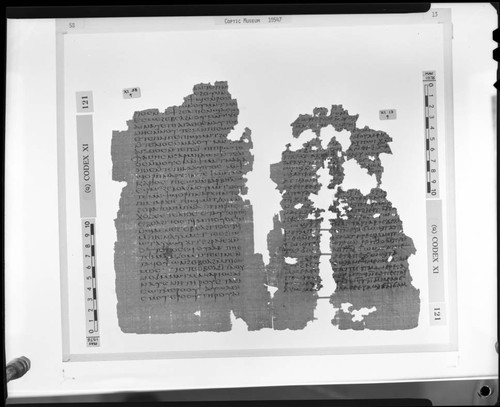 Codex XI, papyrus pages 58 and 13