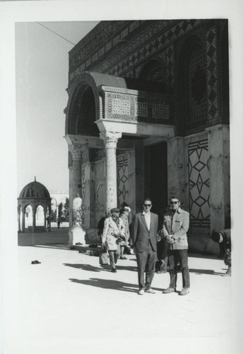 Visitors at mosque in Israel