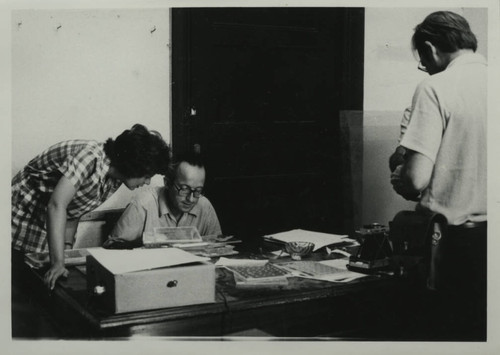 Scholars at work in the Coptic Museum