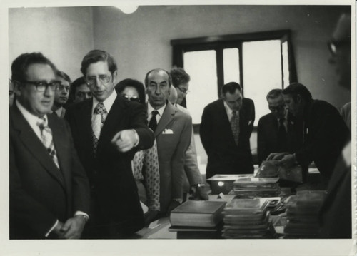 Henry Kissinger with James Robinson at the Coptic Museum