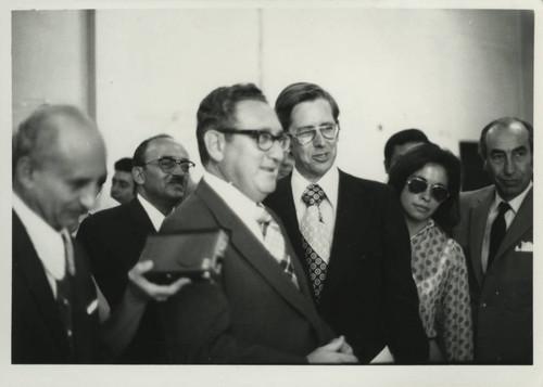 Henry Kissinger and James Robinson at the Coptic Museum