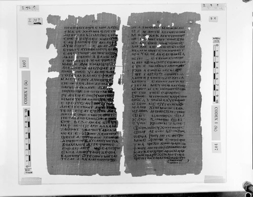 Codex I, papyrus pages 76 and 9