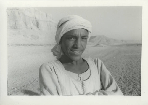 Egyptian crewman below Jabal al-Ṭārif