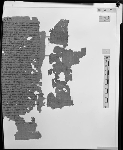 Codex II, papyrus page A