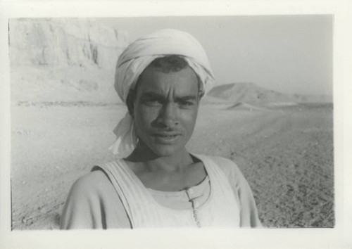 Egyptian crewman below Jabal al-Ṭārif