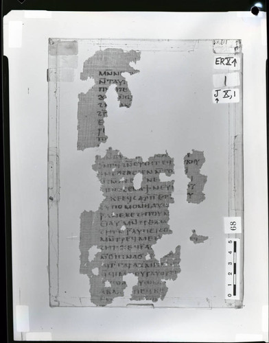 Codex X papyrus pages 68 and 1