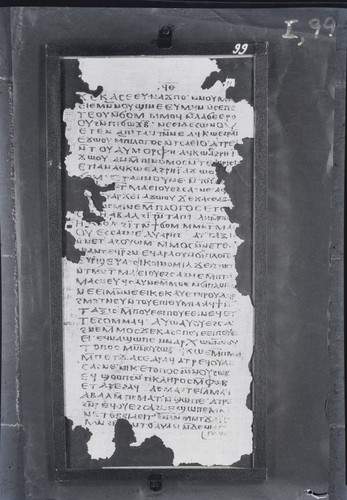 Codex I, papyrus page 99
