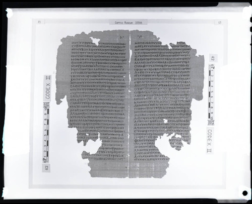 Codex II, papyrus pages 63 and 73