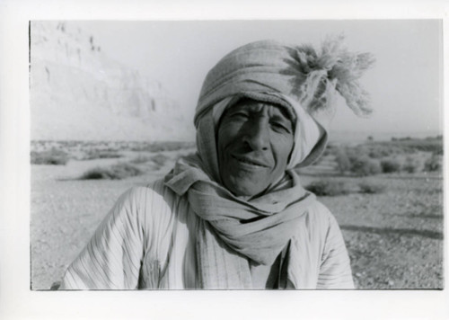 Egyptian crewman below Jabal al-Ṭārif