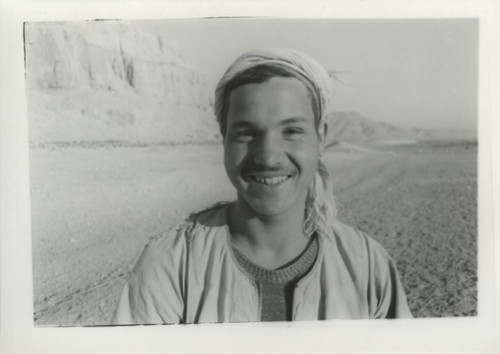 Egyptian crewman below Jabal al-Ṭārif