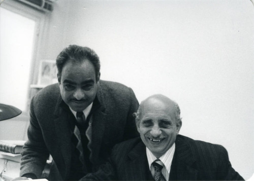 Victor Girgis and museum worker