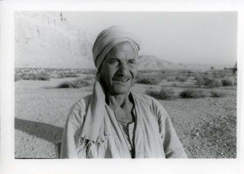 Egyptian crewman below Jabal al-Ṭārif
