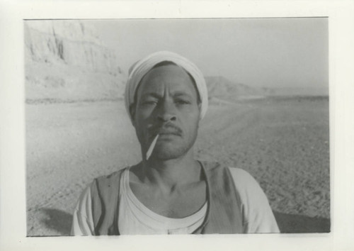 Egyptian crewman below Jabal al-Ṭārif