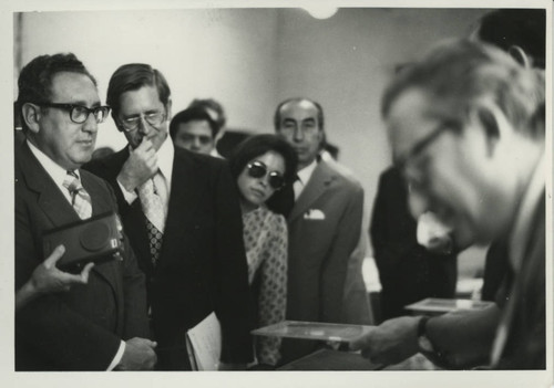 Henry Kissinger and James Robinson at the Coptic Museum