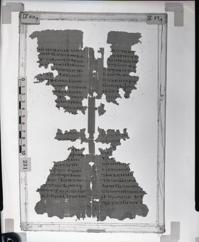 Codex IX, papyrus pages 40 and 37