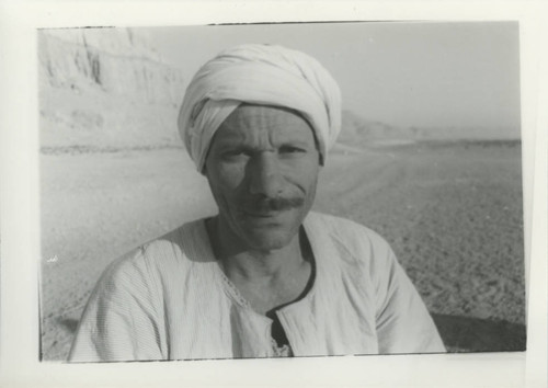 Egyptian crewman below Jabal al-Ṭārif