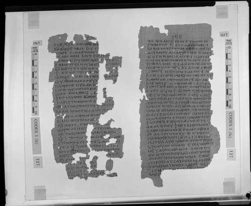 Codex I, papyrus pages 136 and 125