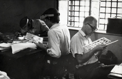 Scholars at work in the Coptic Museum