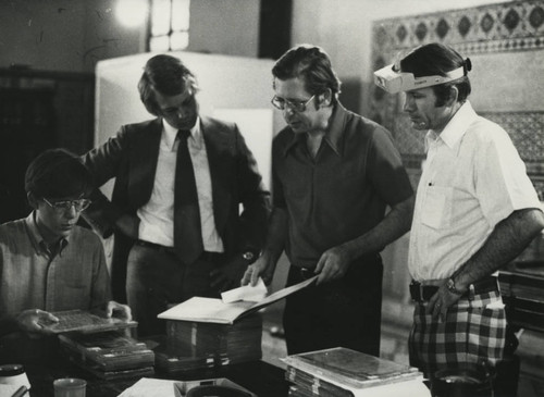 Scholars at work in the Coptic Museum