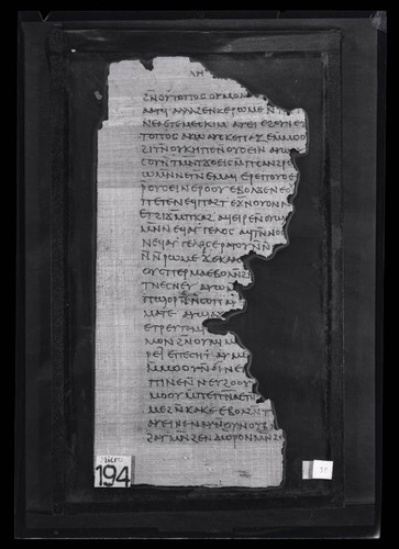Codex III, papyrus page 38