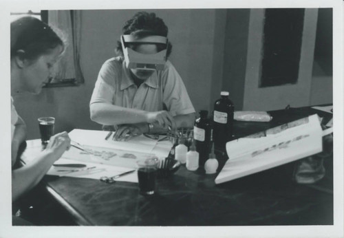 Peggy Hedrick and Anita Robinson at the Coptic Museum