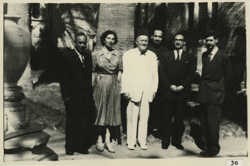 Abd el-Bakir Yussef, Abbé Drioton, Father Basilios, Pahor Labib, and the Doresses