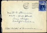 Envelope from Berenson's letter to Castellan Berenson