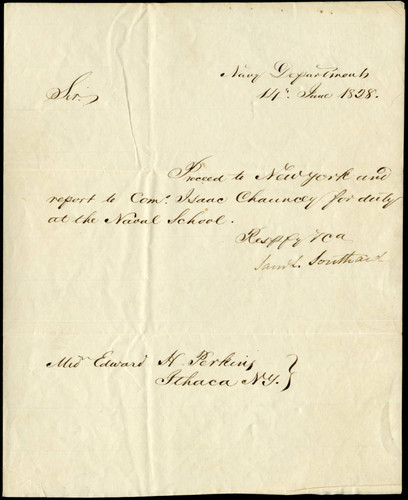 Samuel Southard letter to Edward H. Perkins, 1828 June 14