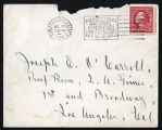 Envelope from Sterling's letter to Johnson, 1923 July 16