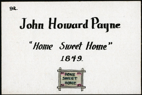 "Home Sweet Home" card