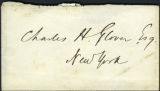 Envelope from Emerson's letter to Glover dated 1863 October 16