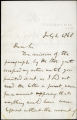 John Stuart Mill letter to G. Rankin, 1868 July 4
