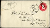 Envelope from Dole's letter to Perkins, 1908 September 3