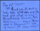 Lady Margaret Sackville letter to Dallas Kenmare, 1953 December 29