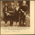 Photograph of Lady Astor, Amy Johnson, Charlie Chaplin, and George Bernard Shaw, 1931 March 8