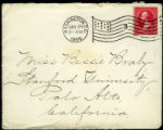 Envelope from Hearst's letter to Braly, 1896 January 23