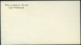 Envelope from the California Club, Los Angeles