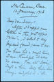 Bliss Carman letter to Irving Way, 1913 January 12