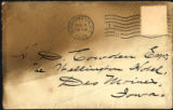 Envelope from Bierce's letter to Cowden, 1909 August 8