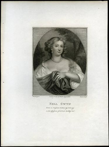 Nell Gywn portrait, reproduced