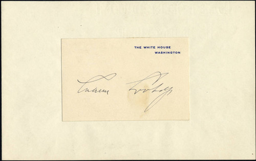 Calvin Coolidge signature