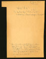 Perkins' notes on H. G. Wells' letter to Sidney Low, dated 1933 April 7