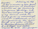 Betty Gerson letter, 1966 February 14