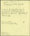 Perkins' notes on Martin's letter to Clark dated 1896 September 29