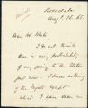 John Bright letter to Mr. White, 1865 August 26