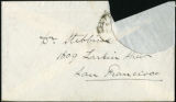 Envelope from Stevens' letter to Stebbins, 1893 March 15