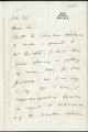 Charles Darwin letter, 26 October