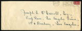 Envelope from Sterling's letter to Johnson, 1923 August 22